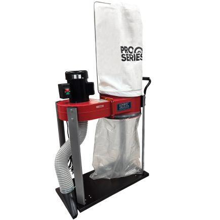 Lumberjack PRO SERIES 57 Litre Dust Extractor 750W Single Bag Collector with Floor Cleaner Attachment and Swivel Castors
